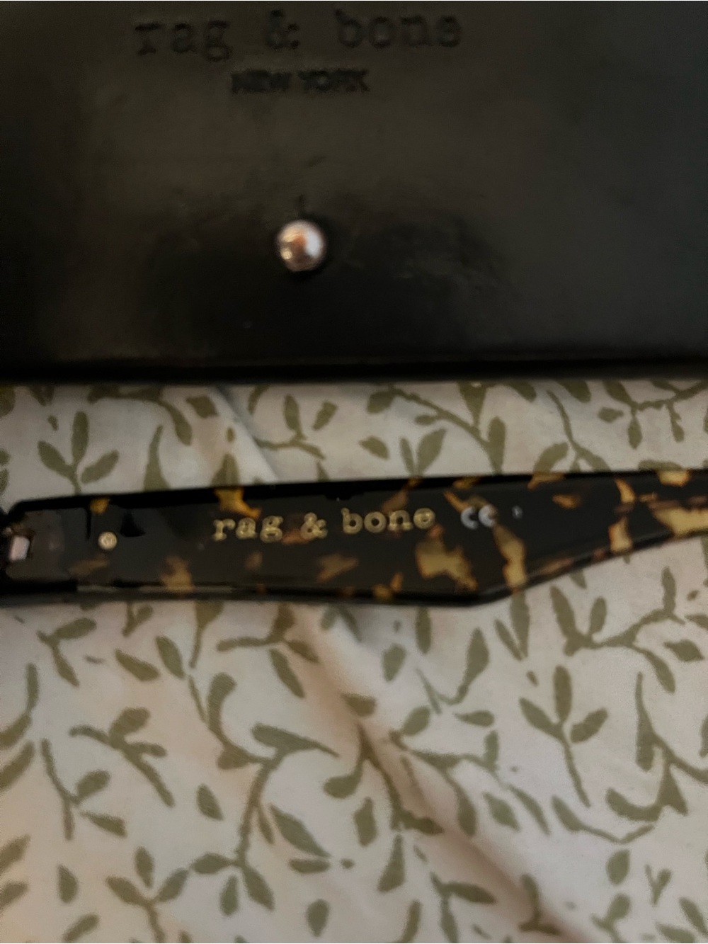 Rag & Bone Tortoiseshell Sunglasses Arm with Logo - Picture 6 of 6